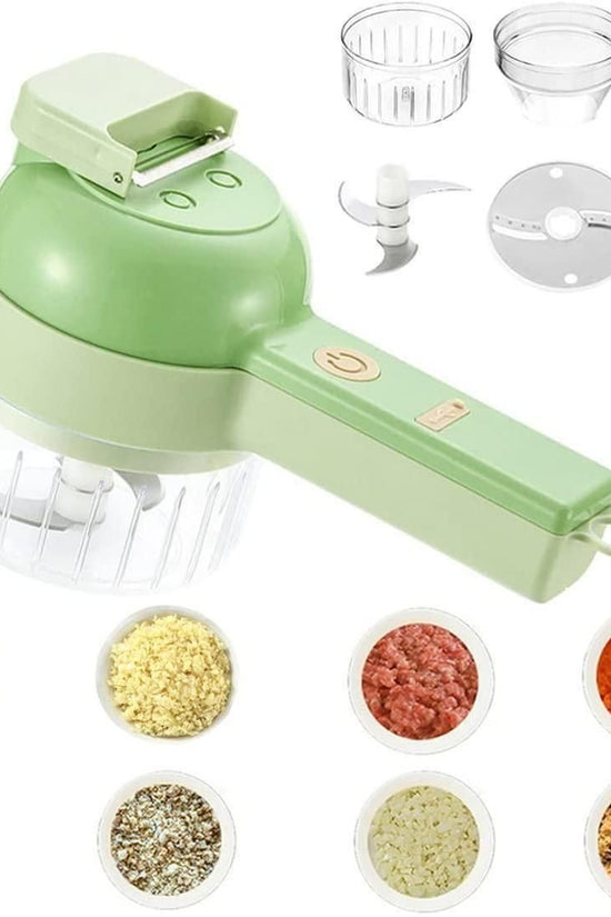 4 in 1 Portable Electric Vegetable Cutter Set