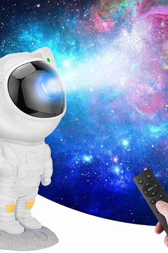 Astronaut Galaxy Projector - 360 Magnetic Head Rotation, Remote Control