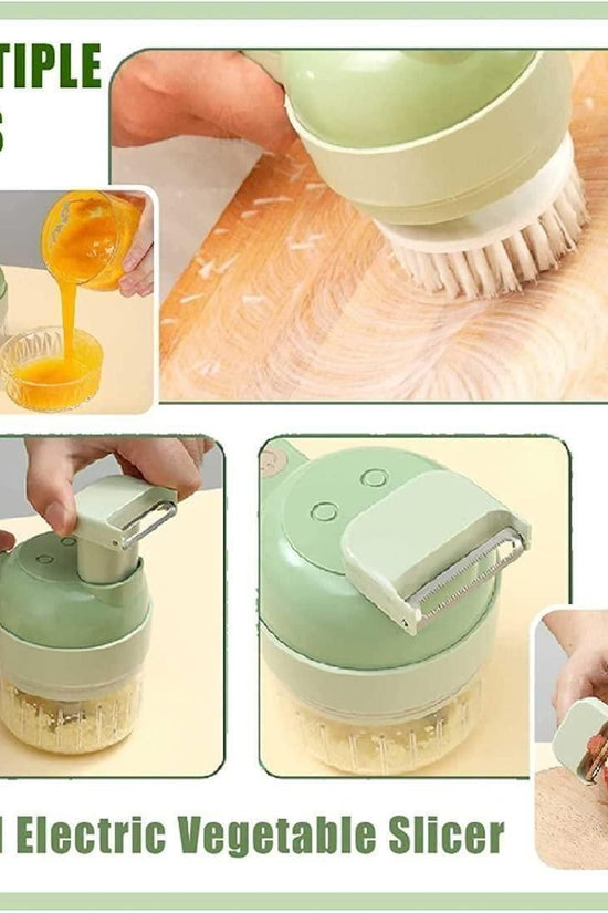 4 in 1 Portable Electric Vegetable Cutter Set