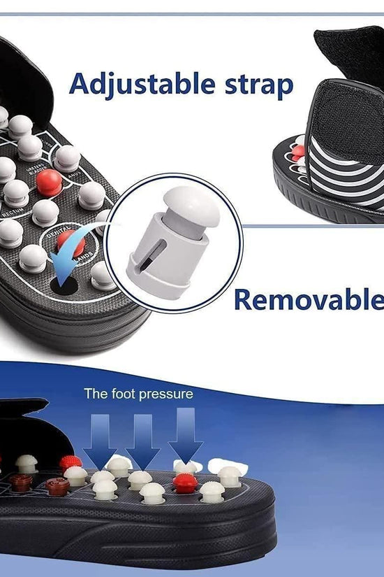 Acupressure and Magnetic Therapy Paduka Slippers for Full Body Blood Circulation For Men and Women