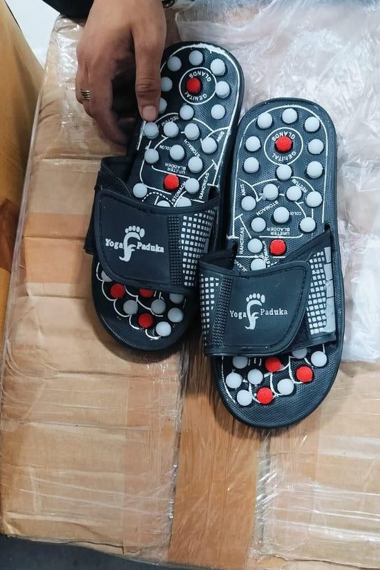 Acupressure and Magnetic Therapy Paduka Slippers for Full Body Blood Circulation For Men and Women
