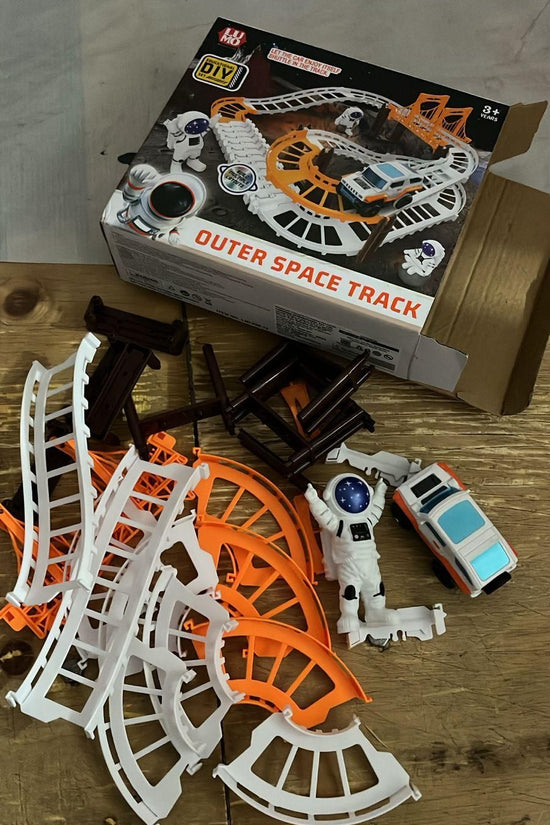 Astronaut Spaceship Track Set - Outer Space Toy Set for Kids