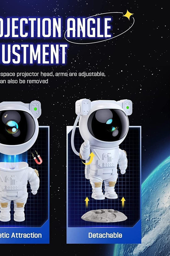Astronaut Galaxy Projector - 360 Magnetic Head Rotation, Remote Control