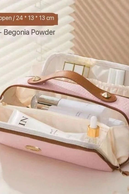 Double Zipper Cosmetics Bag