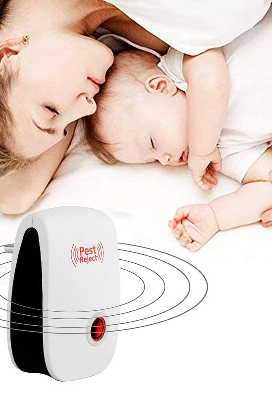 Ultrasonic Pest Repeller for Mosquito, Cockroaches, etc (Pack of 2)