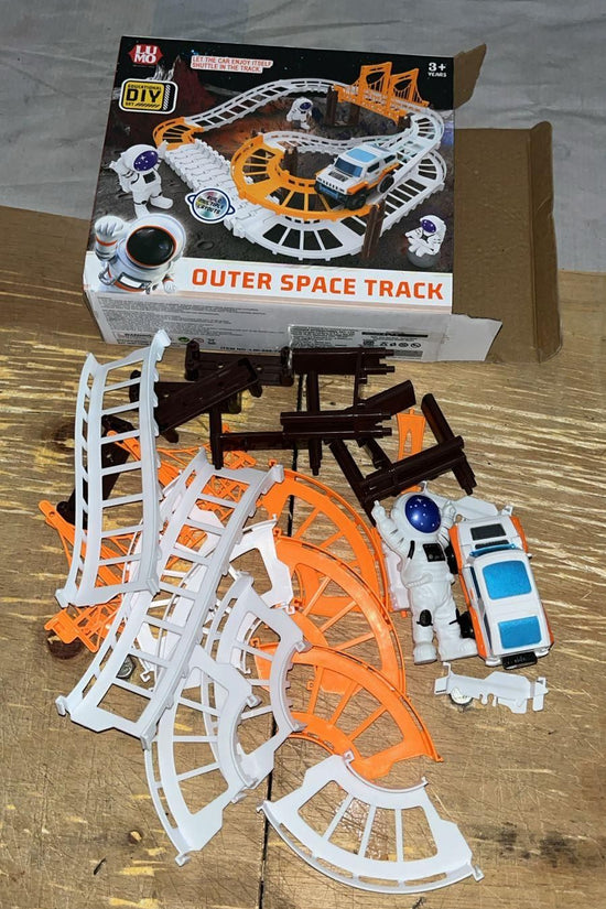 Astronaut Spaceship Track Set - Outer Space Toy Set for Kids
