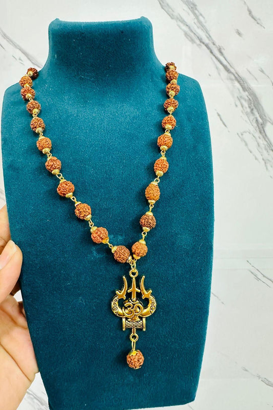 Panchmukhi Rudraksha OM Shiva Trishool Mala