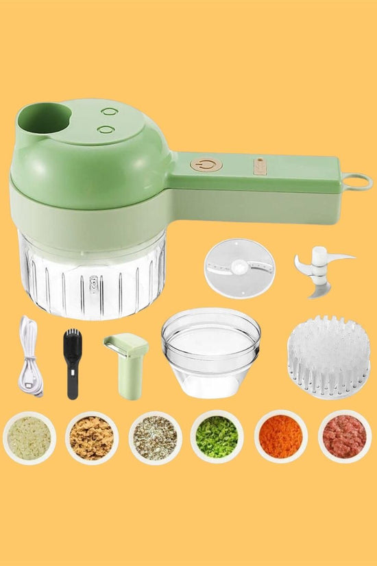 4 in 1 Portable Electric Vegetable Cutter Set