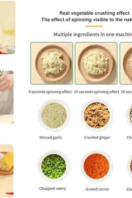 4 in 1 Portable Electric Vegetable Cutter Set