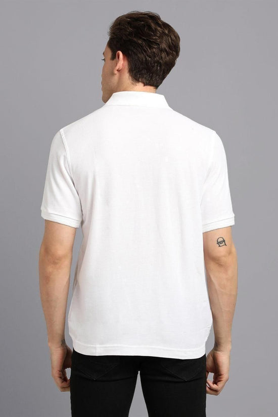 Matte Solid Half Sleeves Men's Polo T-Shirt
