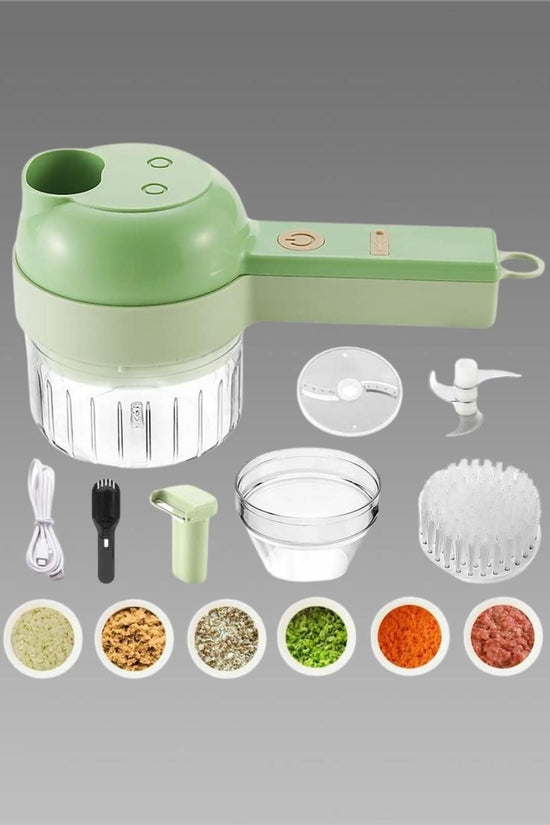 4 in 1 Portable Electric Vegetable Cutter Set