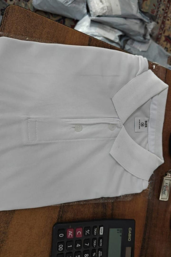 Matte Solid Half Sleeves Men's Polo T-Shirt