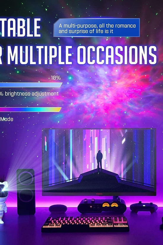 Astronaut Galaxy Projector - 360 Magnetic Head Rotation, Remote Control