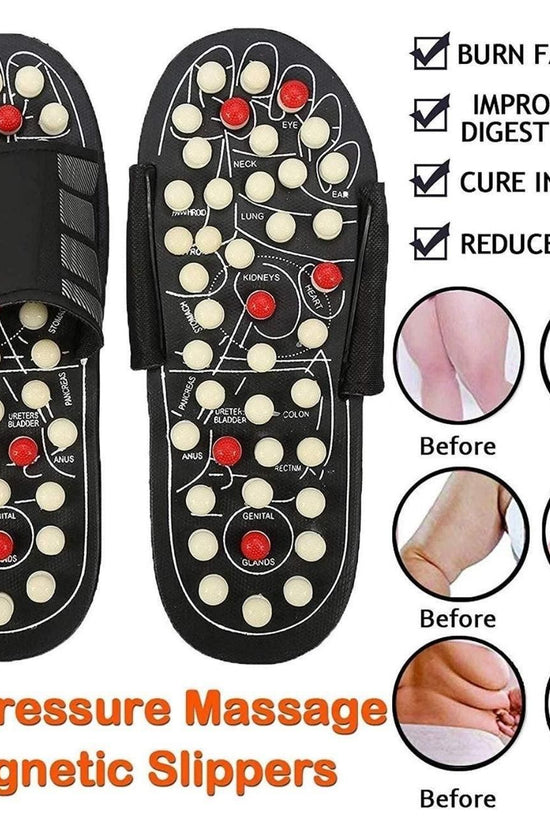 Acupressure and Magnetic Therapy Paduka Slippers for Full Body Blood Circulation For Men and Women